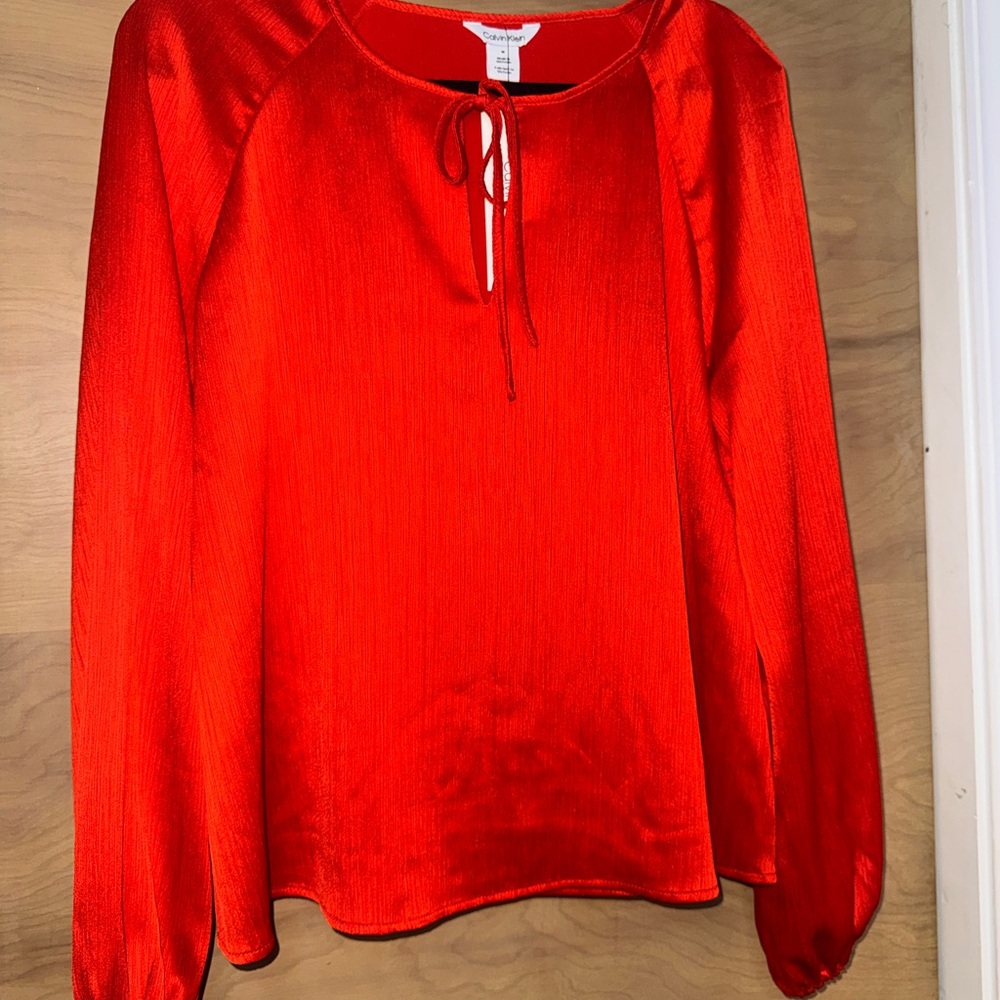 Calvin Klein Radiant Red Blouse